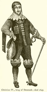 Chrystian IV, król Danii; Zmarł 1649 autorstwa English School