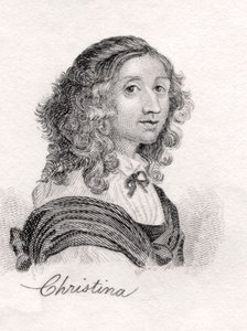 Christina of Sweden, ze Słownika historycznego krabów, opublikowana w 1825 r. autorstwa English School