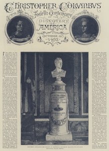 Krzysztof Kolumb i IV stulecie odkrycia Ameryki (rycina) autorstwa English School