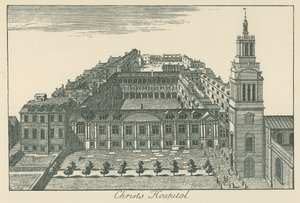 Szpital Chrystusa (litografia) autorstwa English School