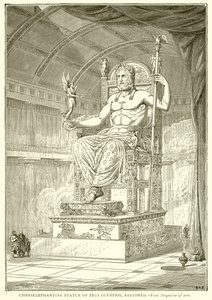 Chryselefantyna Statie Zeusa Olympiosa, Restorid autorstwa English School