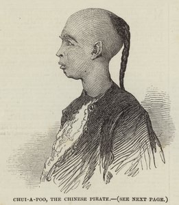 Chui-A-poo, chiński pirat (grawerunek) autorstwa English School