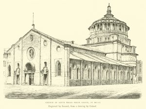 Kościół Santa Maria Delle Grazie, w Mediolanie autorstwa English School