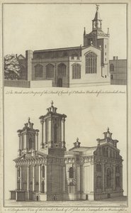 Kościół św. Andrzeja Undershaft przy Leadenhall Street i Kościół św. Jana Ewangelisty w Westminster w Londynie