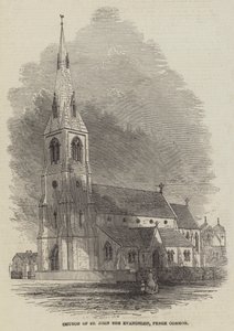Kościół św. Jana Ewangelisty, Penge Common (rycina) autorstwa English School