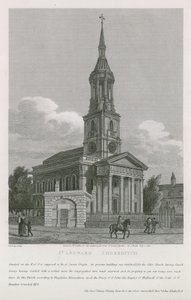 Kościół św Leonarda, Shoreditch autorstwa English School