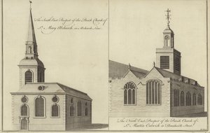 Kościół St Mary Abchurch, Abchurch Lane i Kościół St Martin Outwich przy Threadneedle Street, Londyn
