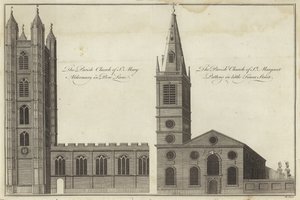 Kościół St Mary Aldermary na Bow Lane i Kościół St Margaret Pattens na Little Tower Street w Londynie