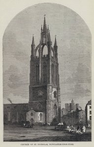 Kościół św. Mikołaja, Newcastle-upon-Tyne (rycina) autorstwa English School