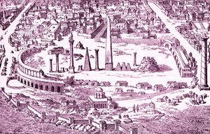 Cyrk i hipodrom chrześcijańskiego Konstantynopola, ilustracja „Imperium Orientale” dla „Cassell