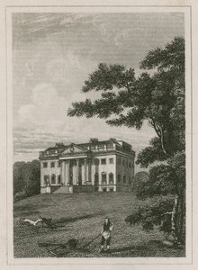 Claremont House, Esher, Surrey (grawerowanie) autorstwa English School