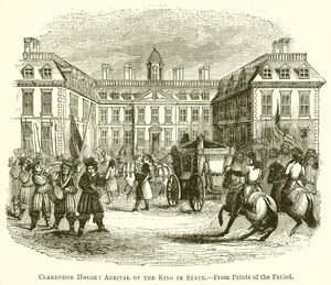 Clarendon House: Przybycie króla do państwa