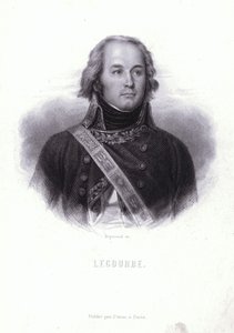 Claude Lecourbe , francuski generał podczas francuskich wojen rewolucyjnych i napoleońskich (grafika) autorstwa English School