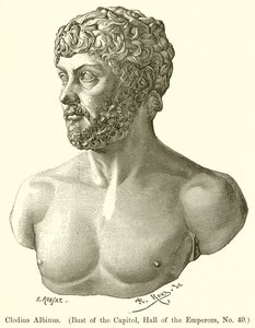 Klodiusz Albinus. (Popiersie Kapitolu, Sala Cesarzy, nr 49)