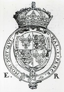 Herb królowej Elżbiety I autorstwa English School