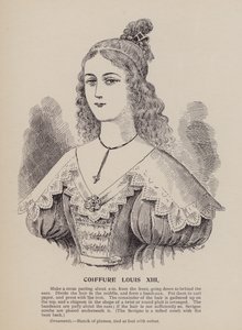 Fryzura Ludwika XIII (rycina) autorstwa English School