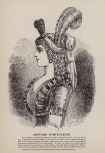 Coiffure Merveilleuse (grawerunek) autorstwa English School