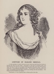 Fryzura Madame Grignan (rycina) autorstwa English School