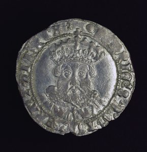 Moneta z głową Henryka VIII (srebrna) autorstwa English School