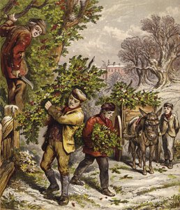 Zbieranie ostrokrzewu autorstwa English School