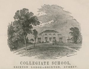 Szkoła Kolegiata, Brixton Lodge, Brixton, Surrey autorstwa English School