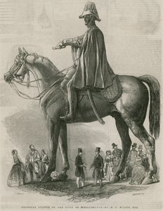 Kolosalny posąg księcia Wellington autorstwa MC Wyatt autorstwa English School