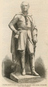 Kolosalny posąg zmarłego generała Sir Charlesa Jamesa Napier autorstwa English School