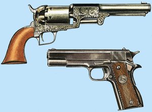 Colt Revolver i automat autorstwa English School