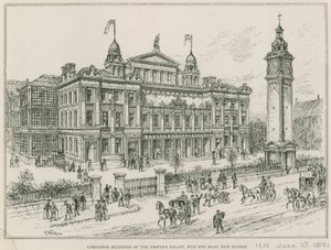 Ukończone budynki Peoples Palace, Mile End Road, East London autorstwa English School