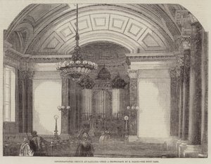 Kościół kongregacyjny w Saltaire (rycina) autorstwa English School