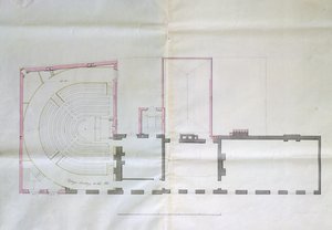 Rysunek kontraktu na I piętro Royal Institution, 1800 autorstwa English School