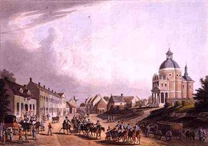 Przenoszenie francuskiej armaty z pola bitwy 24 lipca 1815 r. pod Waterloo, wyd. R. Bowyer autorstwa English School