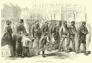 Konwój dezerterów, Paryż, październik 1870 autorstwa English School