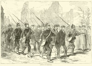 Konwój więźniów, październik 1870 autorstwa English School