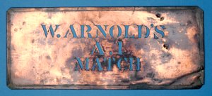 Miedziany szablon W. Arnolds A,1 Match (miedź) autorstwa English School