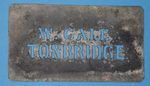 Miedziany szablon W. Gale, Tonbridge (miedź) autorstwa English School