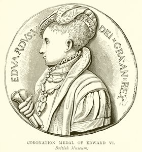 Medal Koronacyjny Edwarda VI autorstwa English School