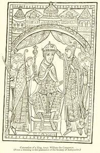 Koronacja króla Tempa Wilhelma Zdobywcy autorstwa English School