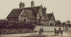 Cottage Hospital, Petersfield (litografia) autorstwa English School