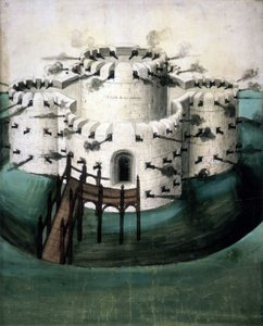 Cotton Augustus I i f.21, Design for Walmer i Sundown Castles („Zamek dla Downów”) autorstwa English School