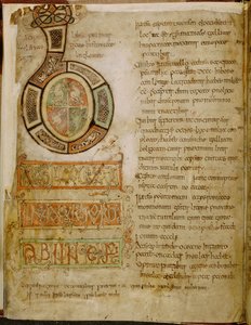 Bawełna Tiberius C.II, f.5v Inicjał 