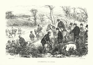 Coursing (grawerowanie) autorstwa English School