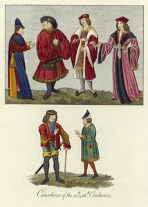 Dworzanie XV i XVI wieku autorstwa English School
