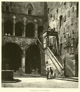 Dziedziniec Bargello autorstwa English School