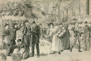 Covent Garden, Londyn (wc na papierze) autorstwa English School