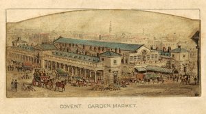 Covent Garden Market, Londyn (wc na papierze) autorstwa English School