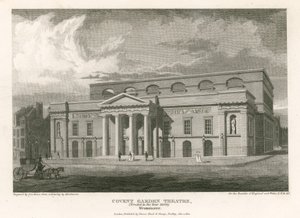 Teatr Covent Garden, Westminster, Londyn (grawerunek) autorstwa English School