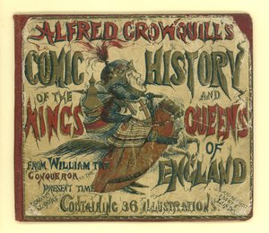 Okładka komiksu Alfreda Crowquillsa Historia królów i królowych Anglii (akwatinta) autorstwa English School