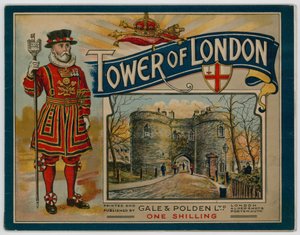 Okładka przewodnika po Tower of London autorstwa English School