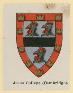 Crest of Jesus College, Cambridge autorstwa English School